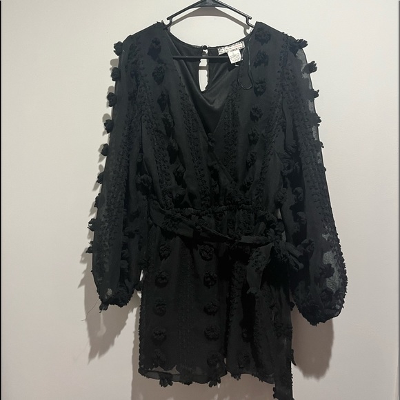 Fancy black romper L 🖤 - Picture 1 of 5